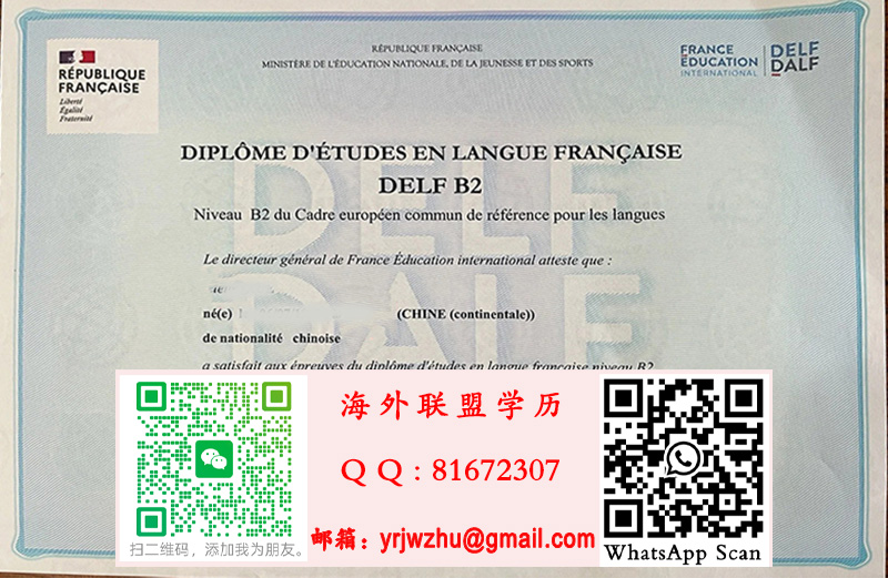 法语DELF B2样本|DELF B2文凭
