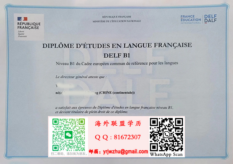 法语DELF B1样本|DELF B1文凭